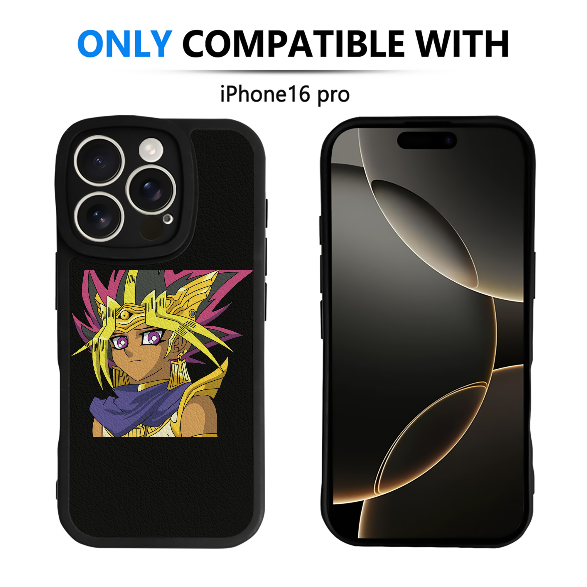 遊☆戯☆王 Yu-Gi-Oh! 【iPhone 16シリーズ対応】シリコンスマホケース（レザー調） 材質：シリコン